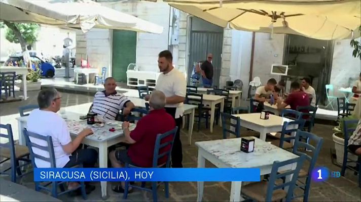 Telediario 1 - Muchos habitantes de Italia muestran su oposición al discurso del cierre de fronteras de Salvini