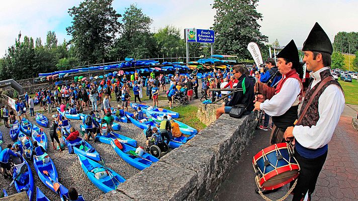 Telediario 1 - El descenso del sella en canoa adaptado