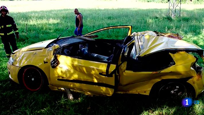 Telediario 1 - Sigue la investifación del accidente de Galisancho