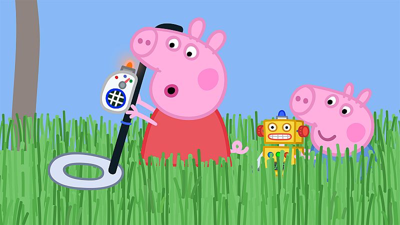 Grandpa Pig's metal detector - Peppa Pig en inglés | Watch