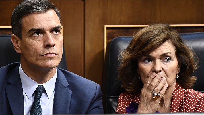 Telediario 1 - El bloqueo político permanece mientras PSOE insiste en un Gobierno a la portuguesa y Podemos en uno de coalición