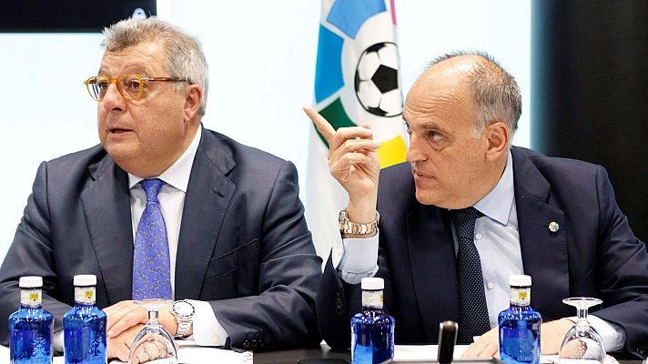 Telediario 1 - Los clubes cierran filas con Tebas: quieren mantener partidos los viernes y lunes