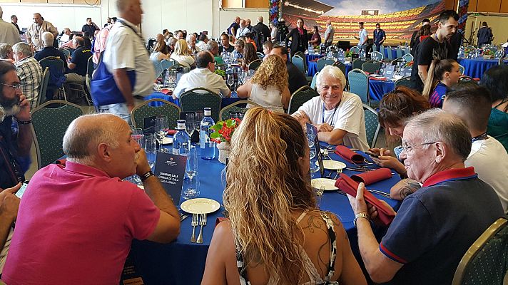 Telediario 1 - Las peñas del Barça se reúnen antes del Gamper