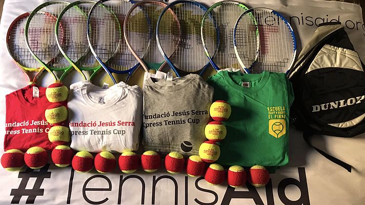 Telediario 1 - Un proyecto solidario para promover el tenis en los países en desarrollo