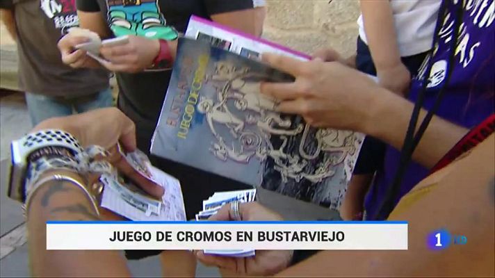 Telediario 1 - "Juego de cromos" en Bustarviejo