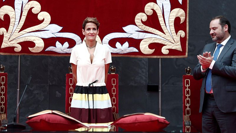 Chivite, nueva presidenta de Navarra: "La convivencia pacífica es responsabilidad de todas las fuerzas políticas"