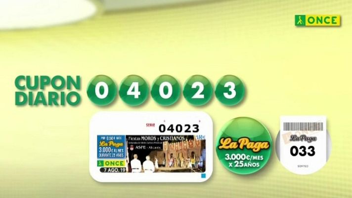 Sorteos ONCE - Sorteo ONCE - 07/08/19