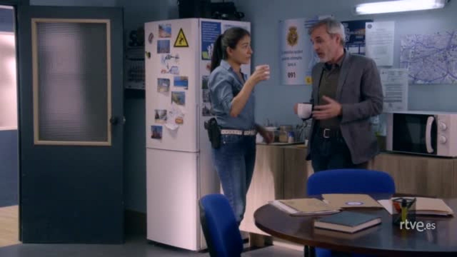 Elías, Nacha y Toni en Servir y Proteger