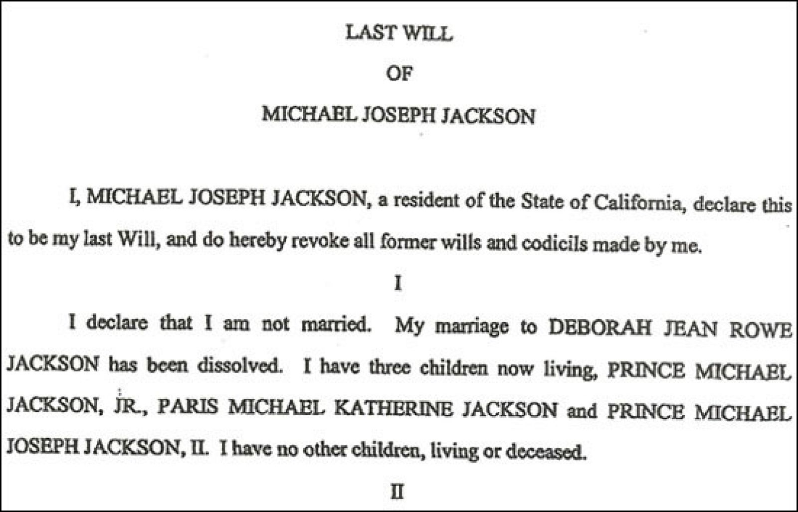 La última voluntad de Jackson