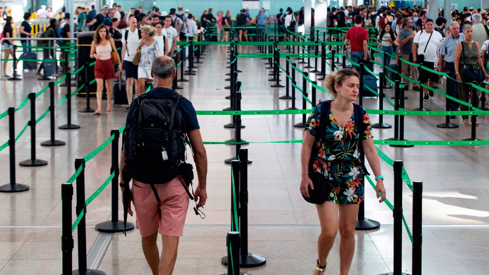 Normalidad en El Prat al inicio de la segunda jornada de huelga de vigilantes