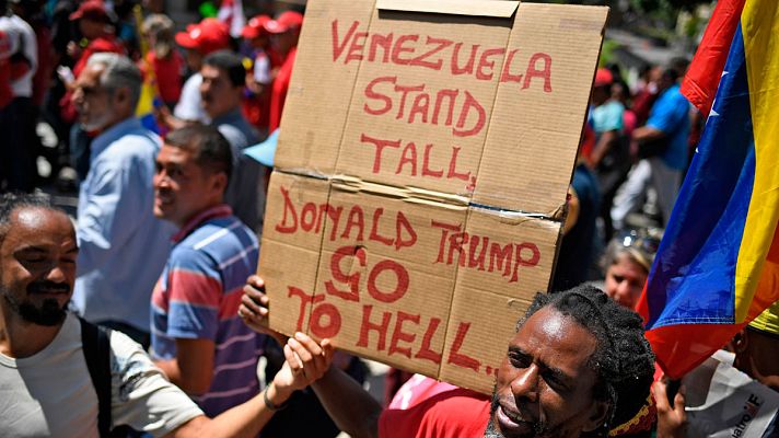 Informativo 24h - El chavismo sale a la calle para protestar contra el bloqueo de Estados Unidos