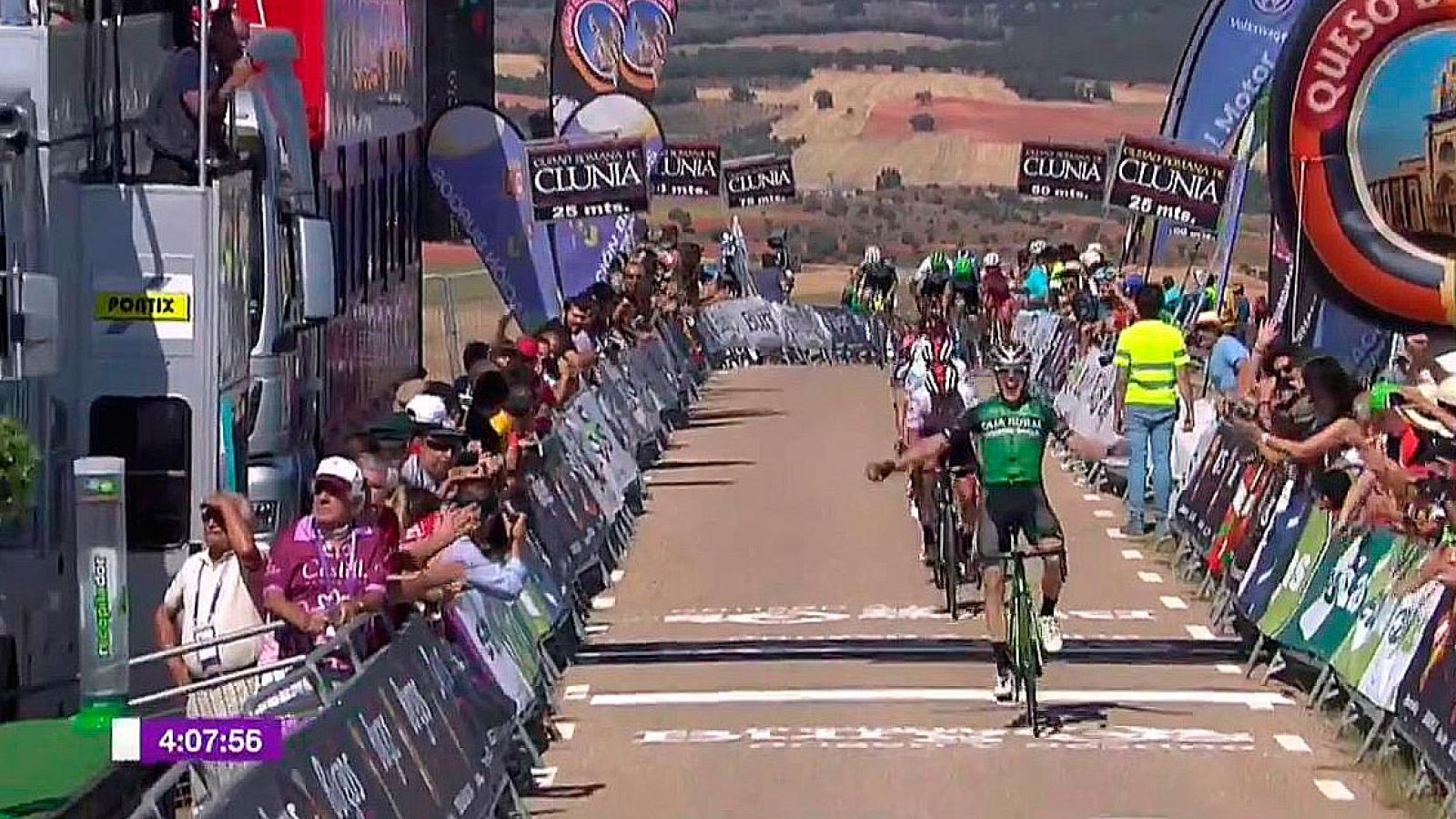 Aranburu gana la cuarta etapa y el colombiano Sosa sigue como líder