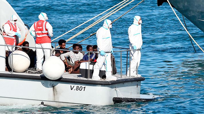 Informativo 24h - Desembarcan en Lampedusa a los 27 menores no acompañados a bordo del Open Arms