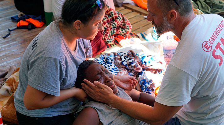 Telediario 1 - El Gobierno ofrece Algeciras como puerto de destino ante el bloqueo de Salvini