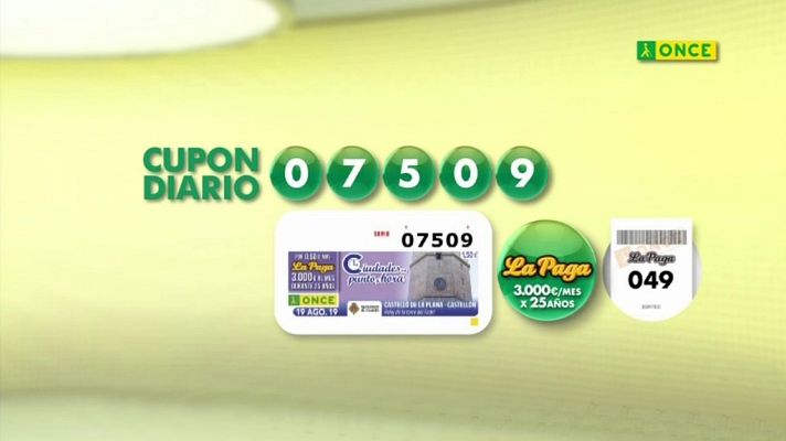 Sorteos ONCE - Sorteo ONCE - 19/08/19