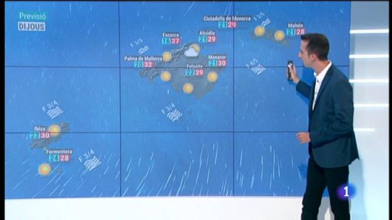 El temps a les Illes Balears - 21/08/19