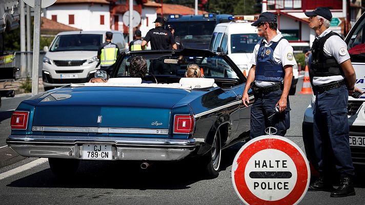 Telediario 1 - España participa en el dispositivo de seguridad del G7