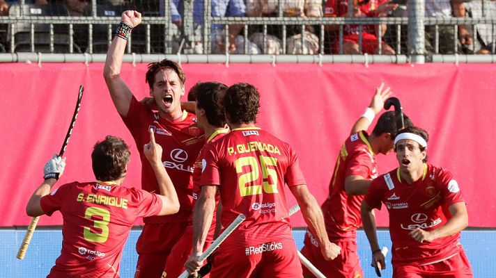 Hockey hierba y sala - Europeo de hockey hierba: Holanda 0-3 España (gol de Josep Romeu)