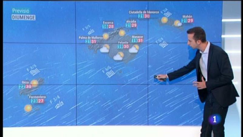 El temps a les Illes Balears - 23/08/19