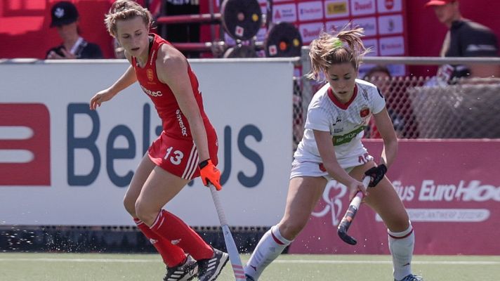 Hockey hierba y sala - Cto. de Europa Femenino. 3º-4º puesto: España - Inglaterra