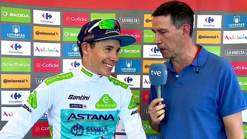 Vuelta 2019 | 'Supermán' López: "Lo importante es que estamos ahí y que la montaña aún no ha empezado"