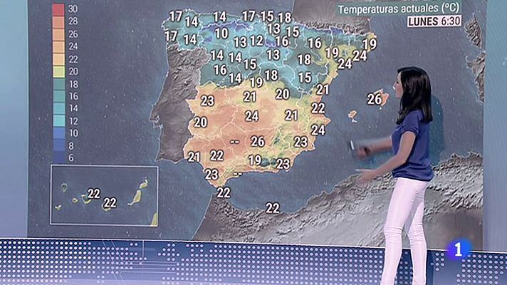 El tiempo - La semana arranca con posibles tormentas en el nordeste peninsular