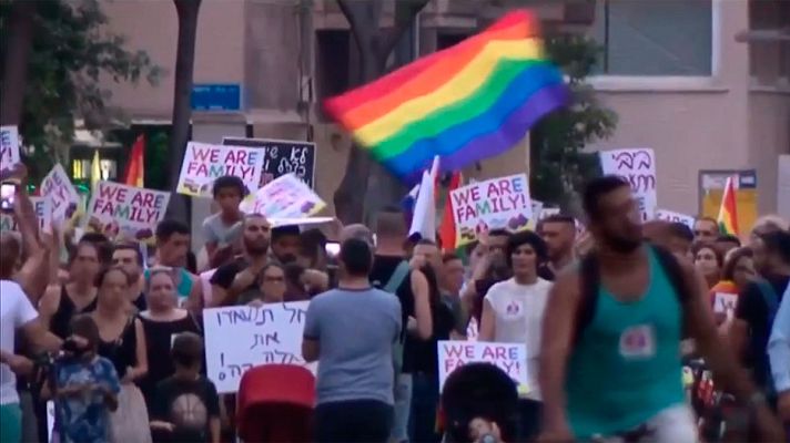 Telediario 1 - La comunidad LGTB de Cisjordania se moviliza contra la persecución policial que denuncia padecer