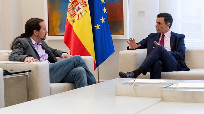 Telediario 1 - Los equipos negociadores de PSOE y Podemos se reunirán en el Congreso para tratar de desbloquear la investidura de Sánchez