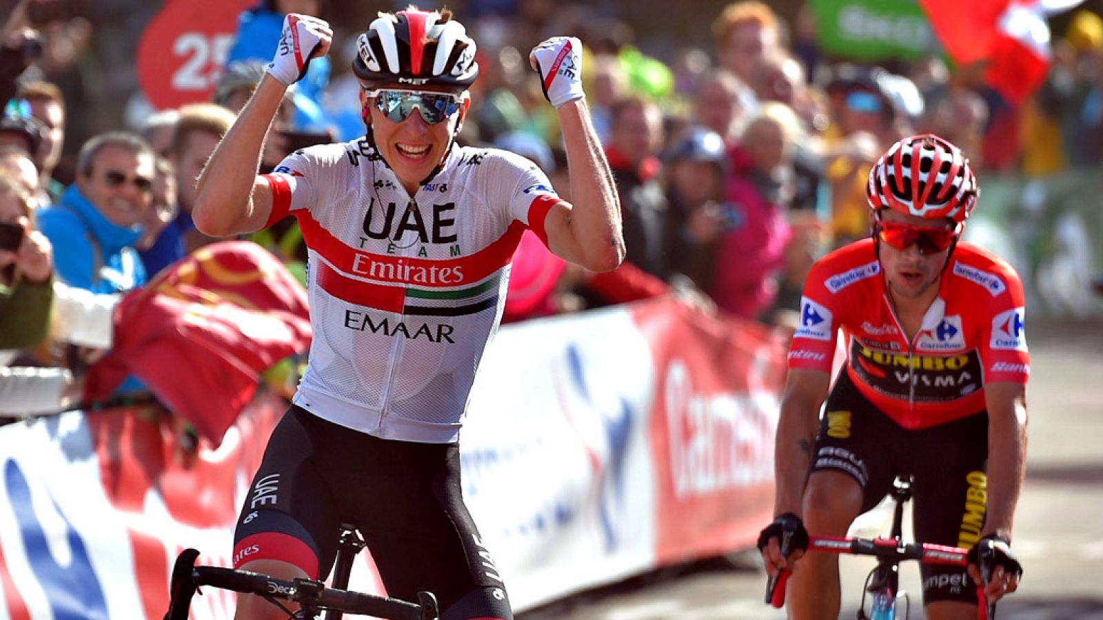 Vuelta 2019: Pogacar se impone en Los Machucos, Roglic más líder - Vuelta ciclista a España | Ver