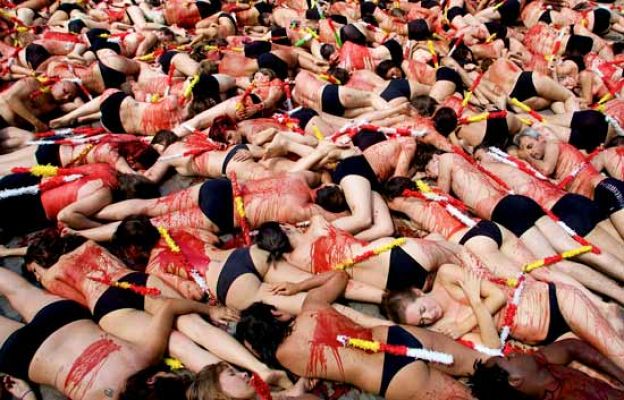 San Fermín - Protesta contra los sanfermines