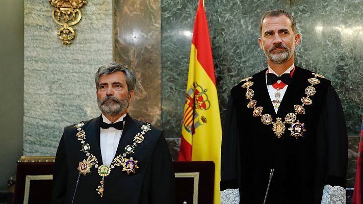 Telediario 1 - El rey preside la apertura del año judicial que arrancará con la sentencia del 'procés'