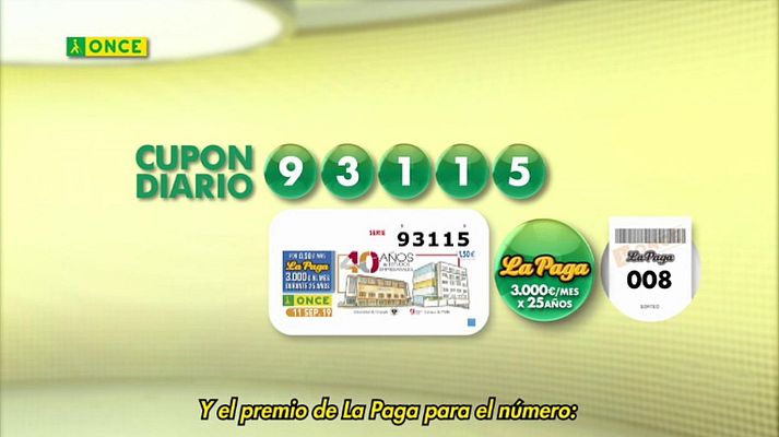 Sorteos ONCE - Sorteo ONCE - 11/09/19