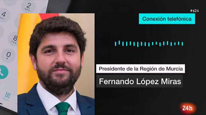 Informativo 24h - Gota fría: López Miras, presidente de Murcia: "Estamos a la espera de lo peor"