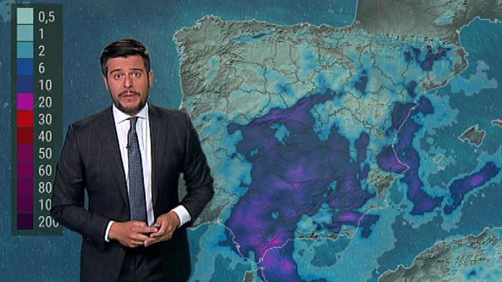 El tiempo - Tormentas fuertes en el centro, sur y este peninsular, y en Baleares