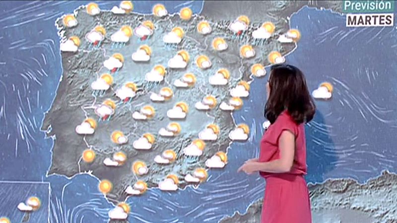 Cielos poco nubosos este martes salvo tormentas por la tarde en el noroeste peninsular