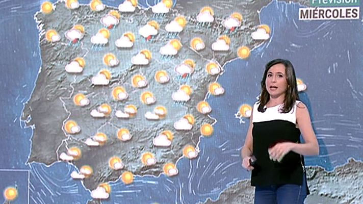 Telediario 1 - Las lluvias y las tormentas vuelven este miércoles al norte peninsular