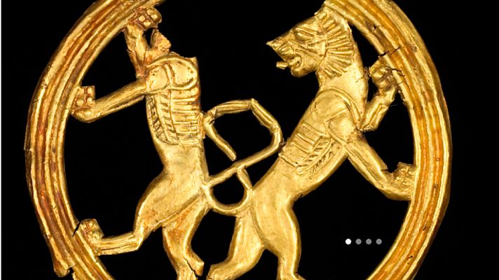 Telediario 1 - Una exposición reúne artículos lujosos de la antiguedad: desde los asirios a Alejandro Magno