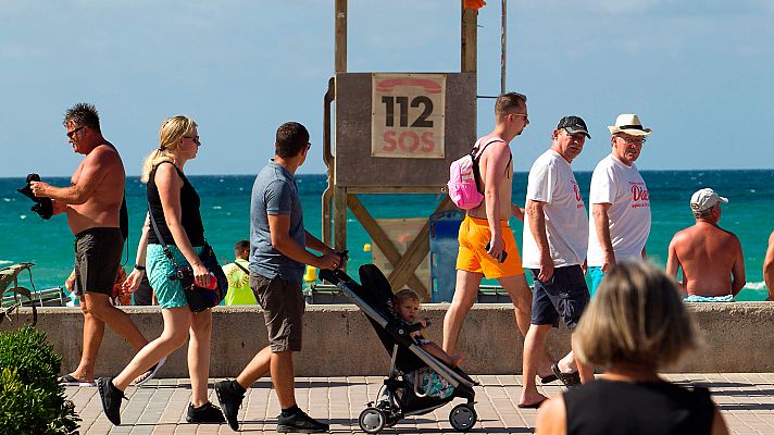 Telediario 1 - Los hoteles españoles ante la quiebra de la agencia de viajes Thomas Cook