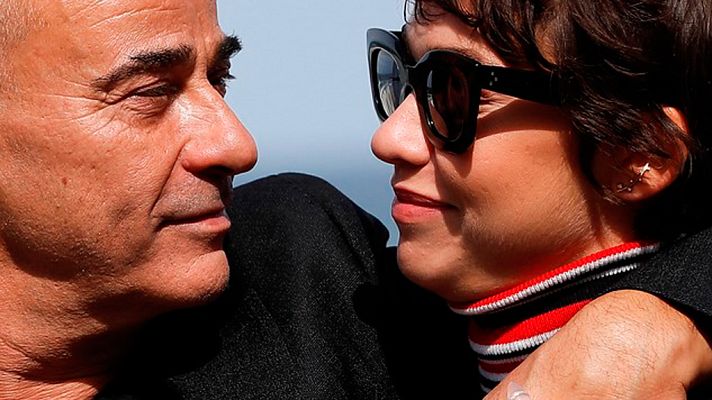 Festival de cine de San Sebastián - Entrevista con Greta y Eduard Fernández, en San Sebastián, por 'La hija de un ladrón'