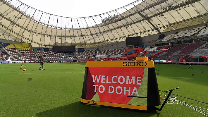 Telediario 1 - Los atletas españoles llevarán termómetros en el estómago en Doha