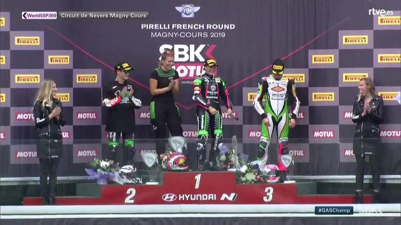 El podio de Magny Cours