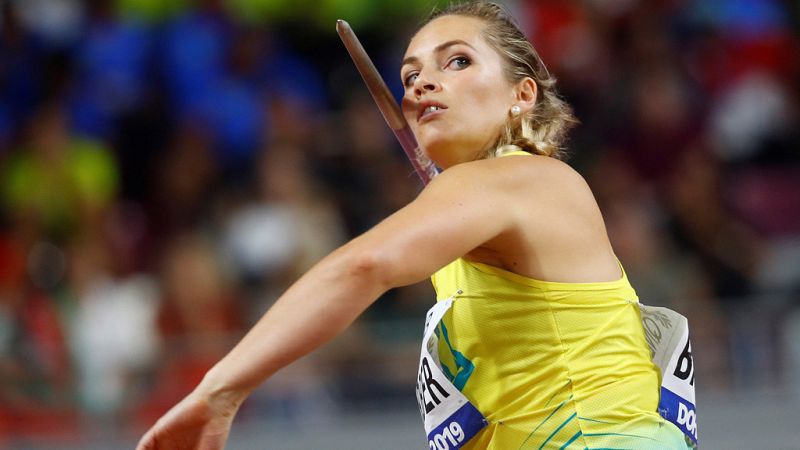 Mundial de atletismo | Lanzamiento de Barber con el que ganó el oro en jabalina - Atletismo | Ver