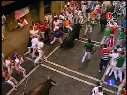 San Fermín - Resbal��n en Estafeta