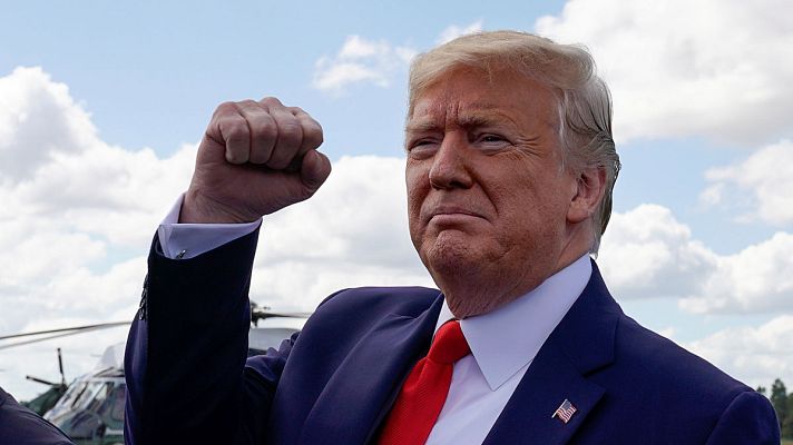 Telediario 1 - Trump pide a China que investigue a la familia Biden