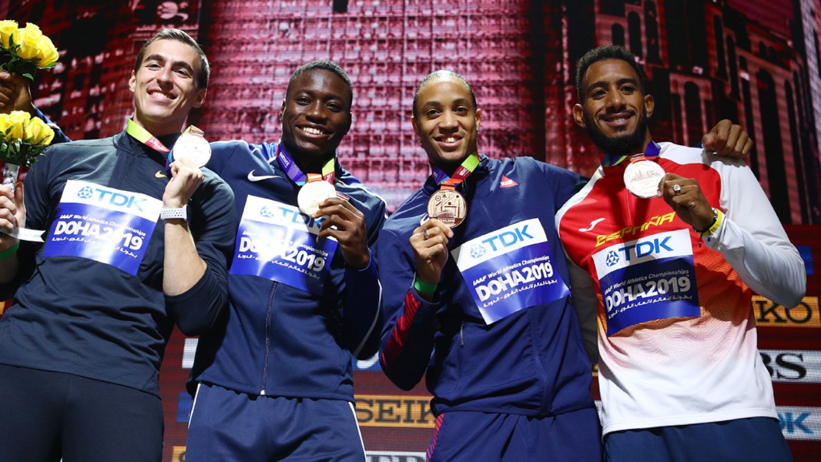 Mundial de atletismo | Ceremonia de entrega de medallas de los 110 metros vallas con Orlando Ortega - Atletismo | Ver