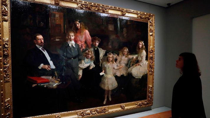 Telediario 1 - Una nueva galería de Madrid expone obras de Goya, Madrazo o Sorolla