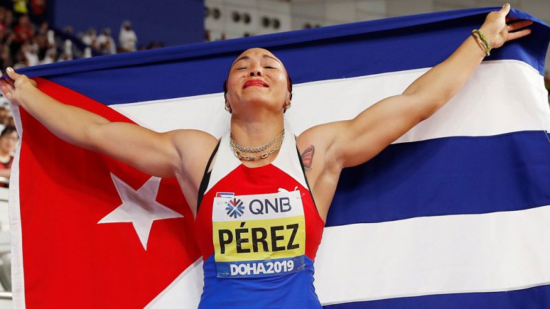 Mundial de atletismo | Mejor lanzamiento de Yaime Pérez en la final de disco | Ver