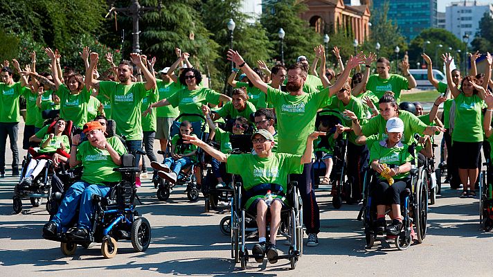 Telediario 1 - Solo un 5% de las personas que sufren parálisis cerebral en España logran insertarse profesionalmente
