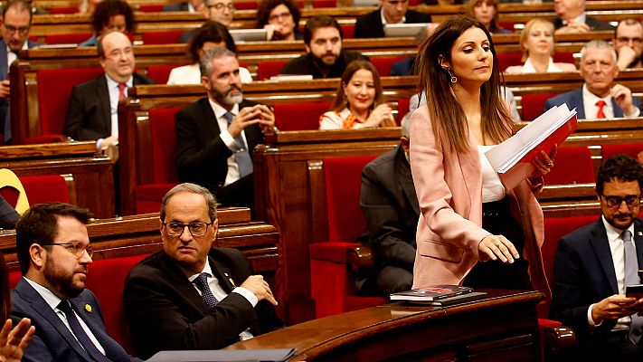 Informativo 24h - Cs critica que el PSC no apoye la moción contra Torra, y el resto de partidos acusan a los naranjas de "electoralismo"