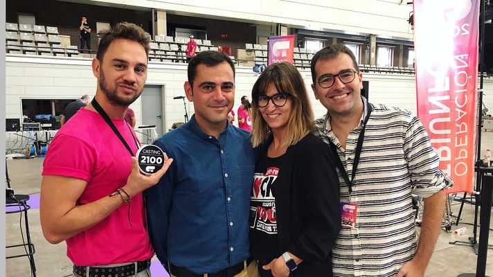 Telediario 1 - El primer casting de 'Operación Triunfo' empieza en Barcelo